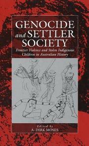 Cover of Genocide and Settler Society by A. Dirk Moses