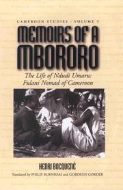 Front cover of Memoirs of a Mbororo by Henri Bocquené