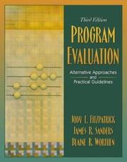 Cover of Program evaluation by Blaine R. Worthen