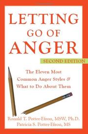Front cover of Letting Go of Anger by Ronald T. Potter-Efron