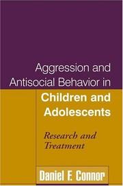 Front cover of Aggression and Antisocial Behavior in Children and Adolescents by Daniel F. Connor
