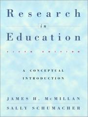 Front cover of Research in education by James H. McMillan