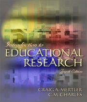 Cover of Introduction to educational research by C. M. Charles