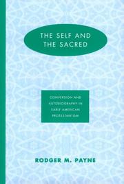 Front cover of The self and the sacred by Rodger M. Payne