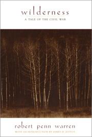 Cover of Wilderness by Robert Penn Warren