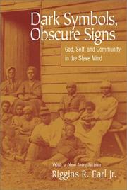 Front cover of Dark symbols, obscure signs by Riggins Renal Earl