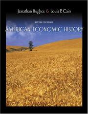 Cover of American economic history by Jonathan R. T Hughes