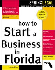 Cover of How to Start a Business in Florida by Mark Warda