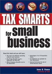 Cover of Tax smarts for small business by James O. Parker