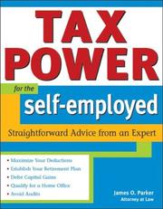 Cover of Tax power for the self-employed by James O. Parker