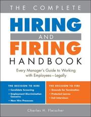 Cover of The Complete Hiring And Firing Handbook by Charles H. Fleischer