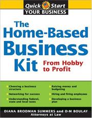Front cover of The home-based business kit by Diana Brodman Summers