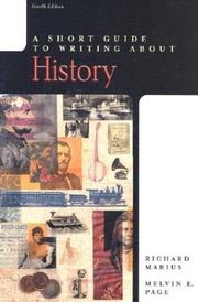 Front cover of A short guide to writing about history by Richard Marius