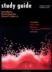 Front cover of Study Guide Volumes 2 and 3 for Physics, Fourth Edition (Physics 4 & 3) by Paul A. Tipler