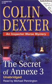 Front cover of The Secret of Annexe 3 by Colin Dexter