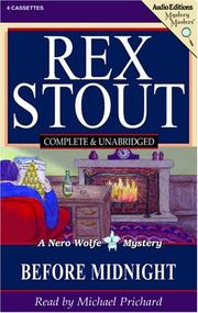 Cover of Before midnight by Rex Stout