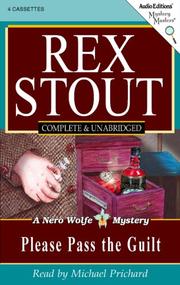 Cover of Please pass the guilt by Rex Stout