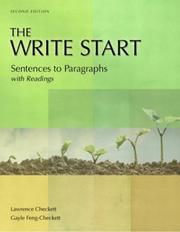 Cover of The write start with readings by Lawrence Checkett