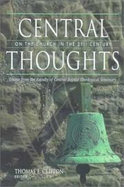 Front cover of Central Thoughts on the Church in the 21st Century by Thomas E. Clifton