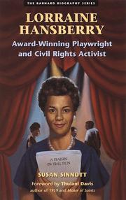 Cover of Lorraine Hansberry by Susan Sinnott