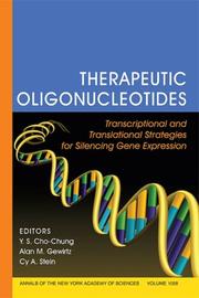 Front cover of Therapeutic oligonucleotides by NIH Symposium on Therapeutic Oligonucleotides (7th 2004 National Institutes of Health)