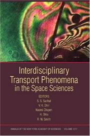 Cover of Interdisciplinary transport phenomena in the space sciences by S. S. Sadhal