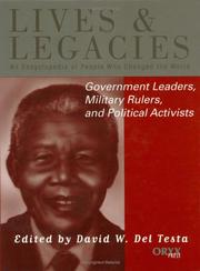 Cover of Government leaders, military rulers, and political activists by David W. Del Testa