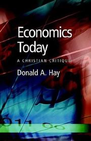 Front cover of Economics today by Donald A. Hay