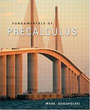 Front cover of Fundamentals of precalculus by Mark Dugopolski