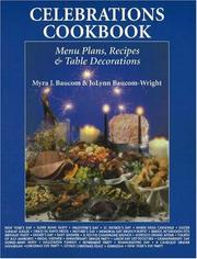 Cover of Celebrations cookbook by Myra J. Baucom