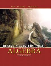 Front cover of Beginning and intermediate algebra by Margaret L. Lial