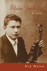 Cover of Efrem Zimbalist by Roy Malan