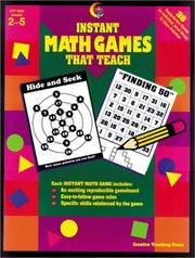 Cover of Instant Math Games That Teach by Adela Garcia