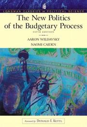 Front cover of The new politics of the budgetary process by Aaron B. Wildavsky
