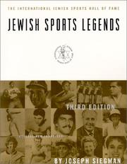 Front cover of Jewish sports legends by Joseph Siegman