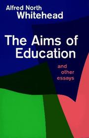 Front cover of The aims of education by Alfred North Whitehead
