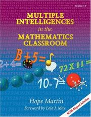 Cover of Multiple intelligences in mathematics classroom by Hope Martin