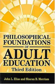 Cover of Philosophical foundations of adult education by John L. Elias