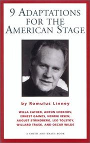 Cover of Nine adaptations for the American stage by Romulus Linney