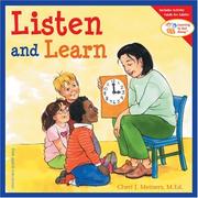 Front cover of Listen and Learn (Learning to Get Along, Book 2) by Cheri J. Meiners