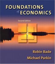 Front cover of Foundations of Economics by Robin Bade