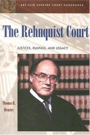 Front cover of The Rehnquist Court by Thomas Hensley