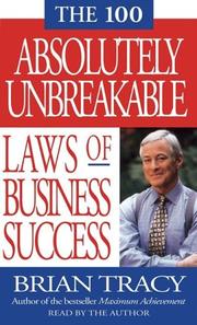 Cover of The 100 Absolutely Unbreakable Laws of Business Success (Audio) by Brian Tracy