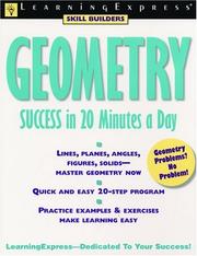 Front cover of Geometry success in 20 minutes a day by Debbie Thompson