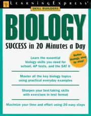 Front cover of Biology success in 20 minutes a day by Mark Kalk