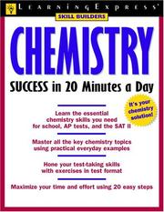 Front cover of Chemistry success in 20 minutes a day by Michael B. McGinnis