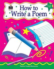 Cover of How to Write a Poem, Grades 3-6 by KATHLEEN NULL