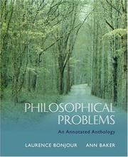Cover of Philosophical Problems by Laurence BonJour