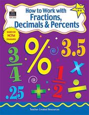 Cover of How to Work with Fractions, Decimals, and Percents, Grades 3-5 by CHARLES SHIELDS