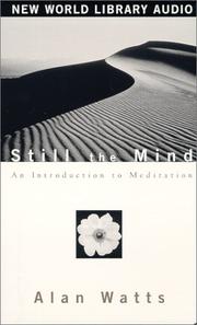 Cover of Still the Mind by Alan Watts